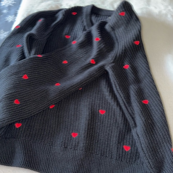 Lucky Brand Heart Sweater Women's Valentine’s Day sweater♥️♥️ - Picture 7 of 9